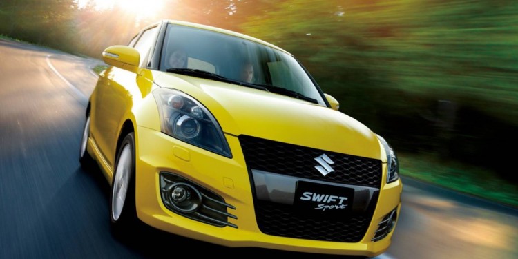 The Suzuki Swift Sport isn't quite as aggressive as the Fiesta ST
